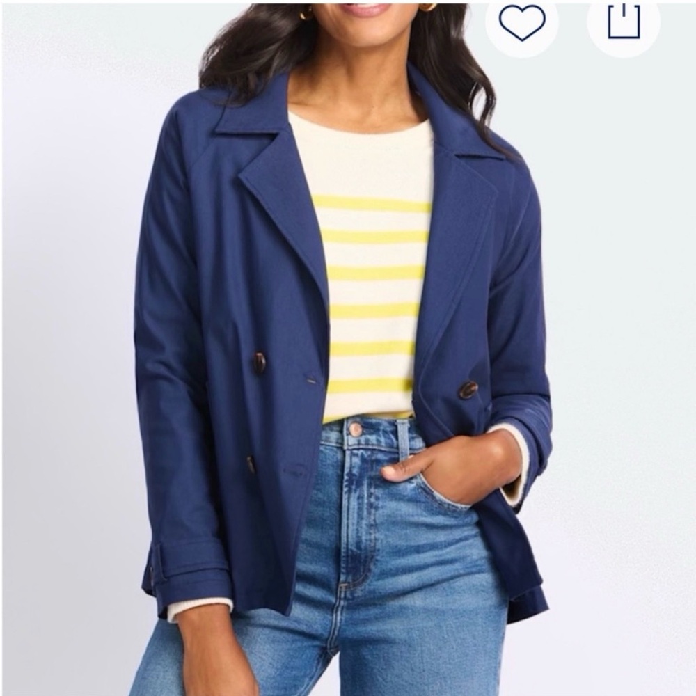 Eden Society navy double breasted pea coat Size Small